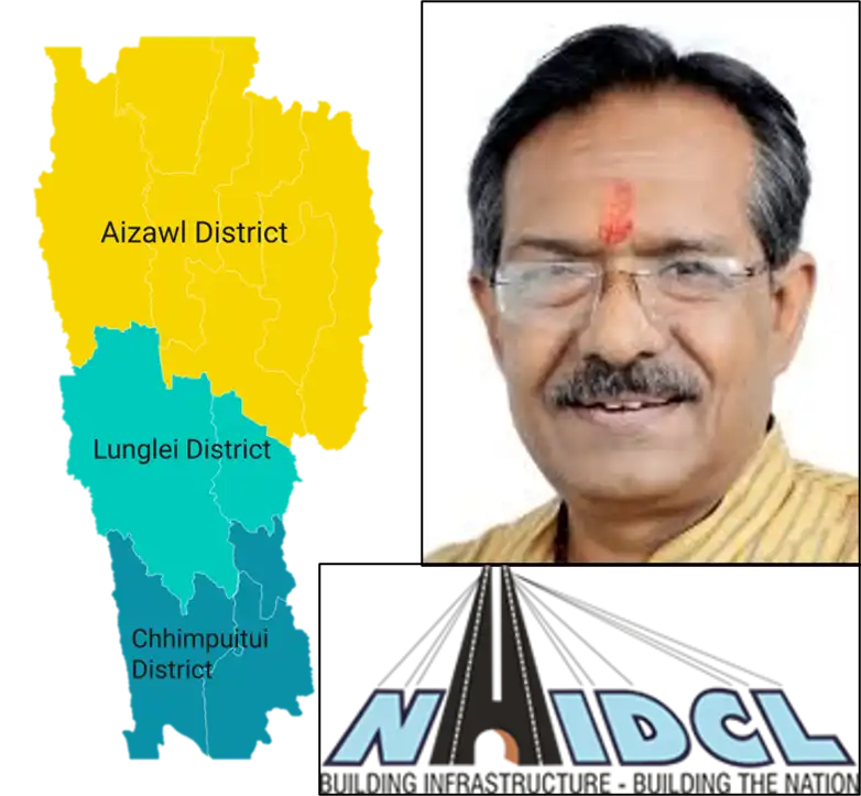 Union Minister Harsh Malhotra ne kiya Mizoram ke infra projects ka review