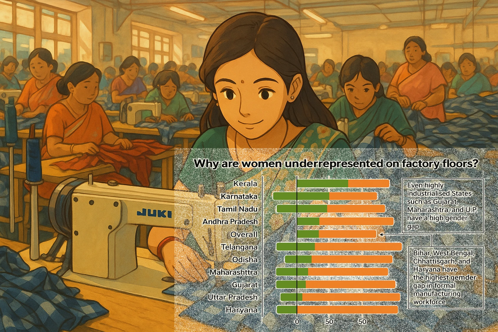 Manufacturing Banega Viksit Bharat Ka Engine, Par Kahaan Hain Women Workers?