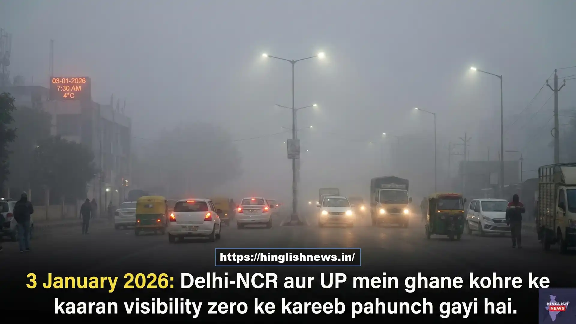 North India Cold Wave Red Alert: UP Schools Closed aur Dense Fog ka Red Alert